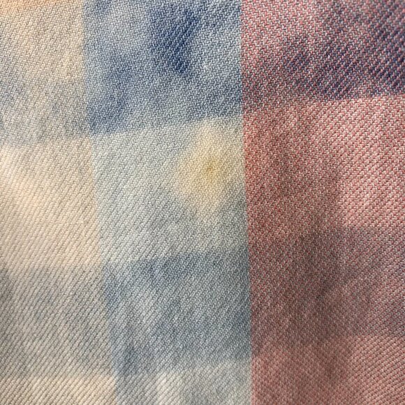 Isabella Sinclair Women's Pink Plaid Ruffle Long Sleeve Button Down Shirt XS - Picture 6 of 16